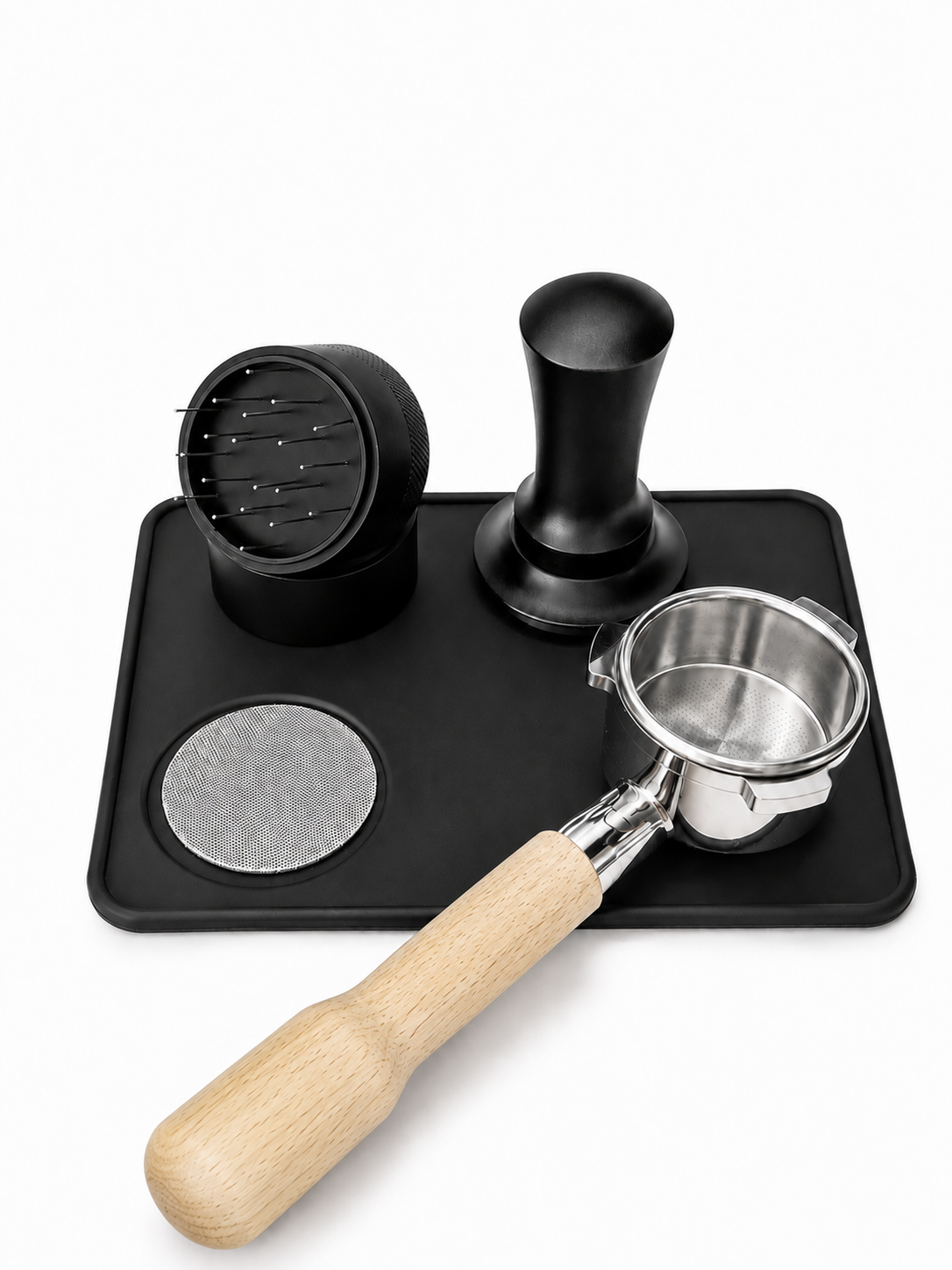 Barista sæt med bundløst portafilter Sage 54 mm Bøgetræ Barista sæt med bundløst portafilter Sage 54 mm Bøgetræ