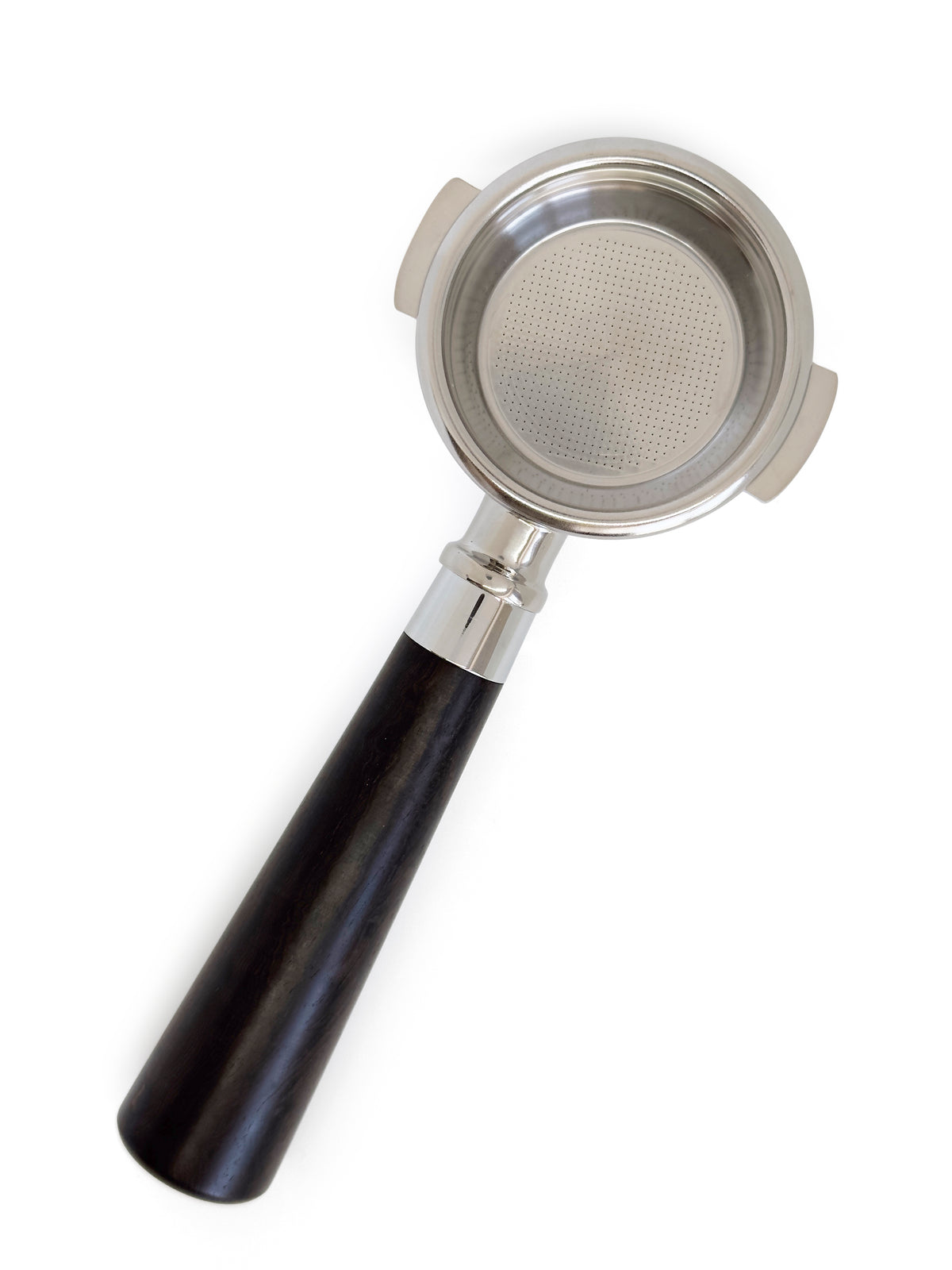Bundløst portafilter til Sage 58 mm konisk træhåndtag Wenge