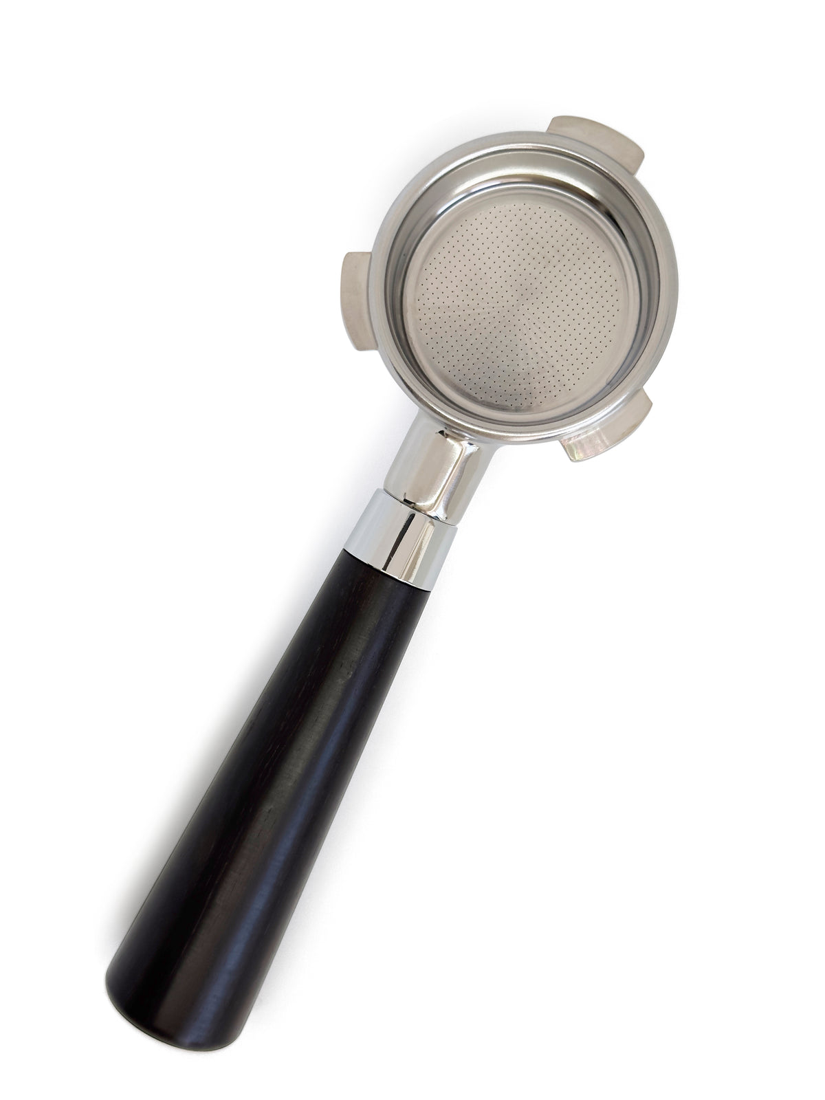 Bundløst portafilter til Sage 54 mm konisk træhåndtag Wenge